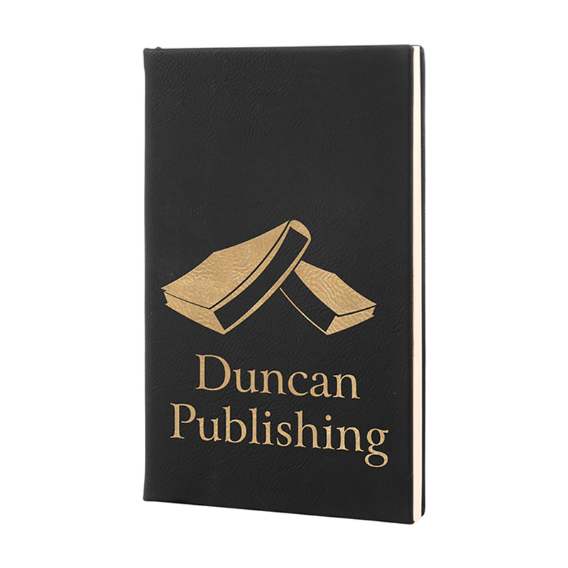 4 1/7' x 5 1/2' Leatherette Journal