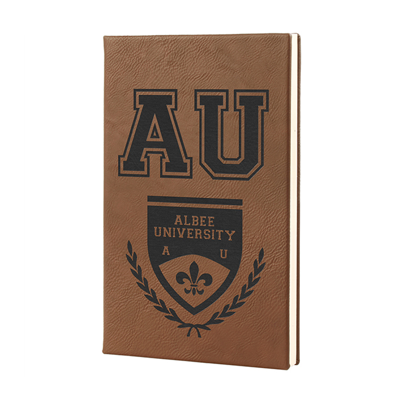 4 1/7' x 5 1/2' Leatherette Journal