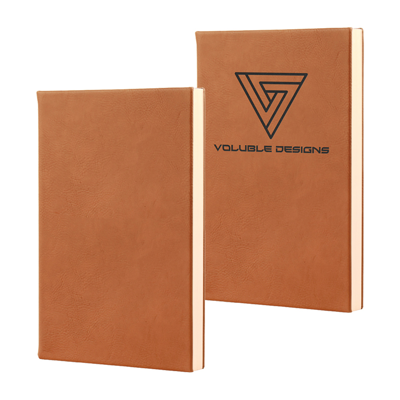 4 1/7' x 5 1/2' Leatherette Journal
