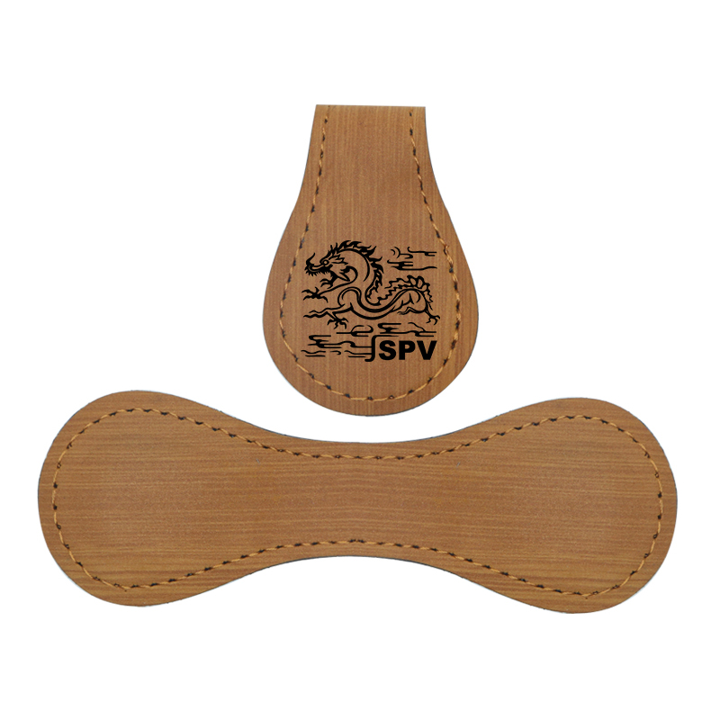 Laserable Leatherette Magnet Bookmark