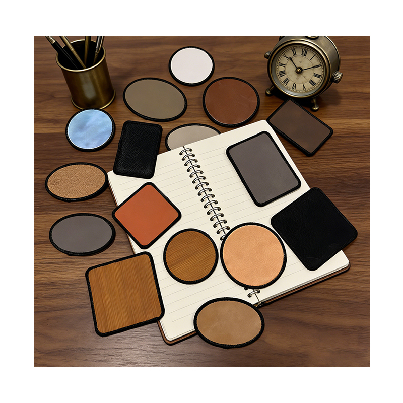 3' x 2' Rectangle Laserable Leatherette Merrow Patch na may Malagkit 3' x 2' Rectangle Laserable Leatherette Merrow Patch na may Malagkit
