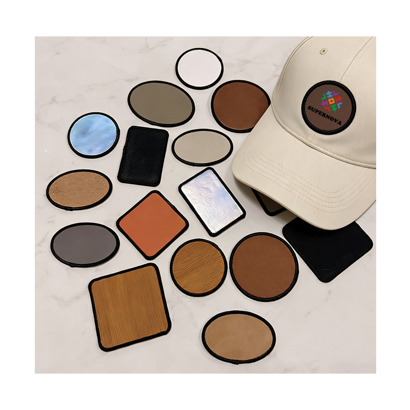 3' x 2' Rectangle Laserable Leatherette Merrow Patch na may Malagkit 3' x 2' Rectangle Laserable Leatherette Merrow Patch na may Malagkit