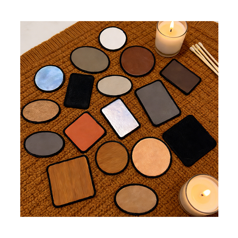 3' x 2' Rectangle Laserable Leatherette Merrow Patch na may Malagkit 3' x 2' Rectangle Laserable Leatherette Merrow Patch na may Malagkit