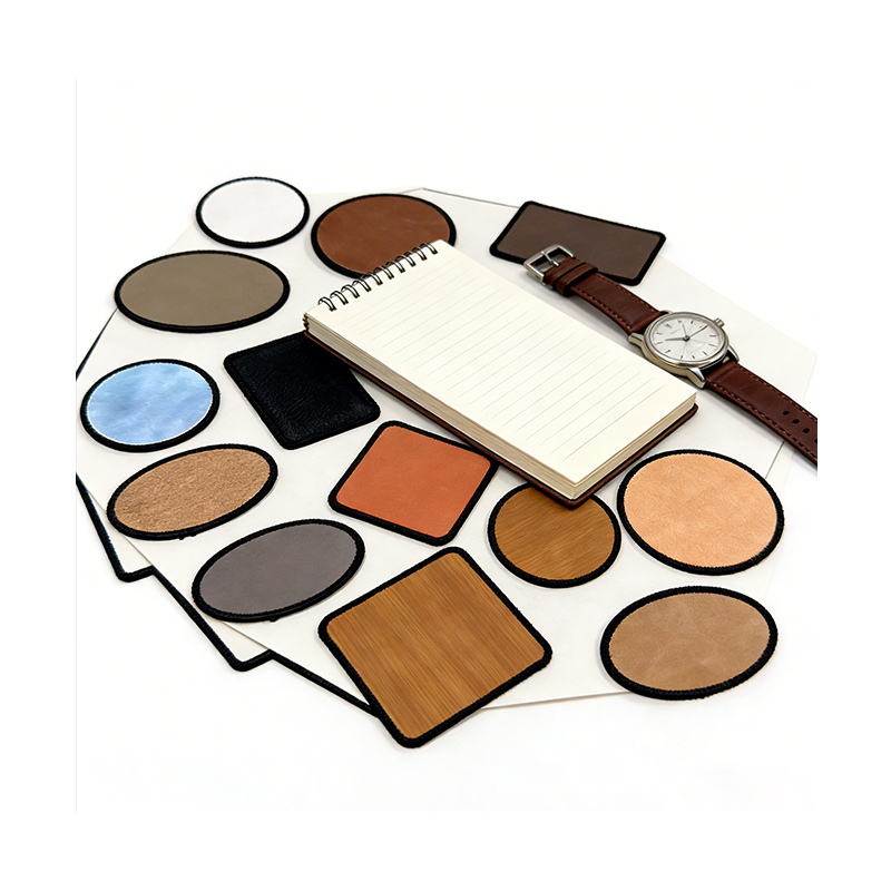 3' x 2' Rectangle Laserable Leatherette Merrow Patch na may Malagkit 3' x 2' Rectangle Laserable Leatherette Merrow Patch na may Malagkit