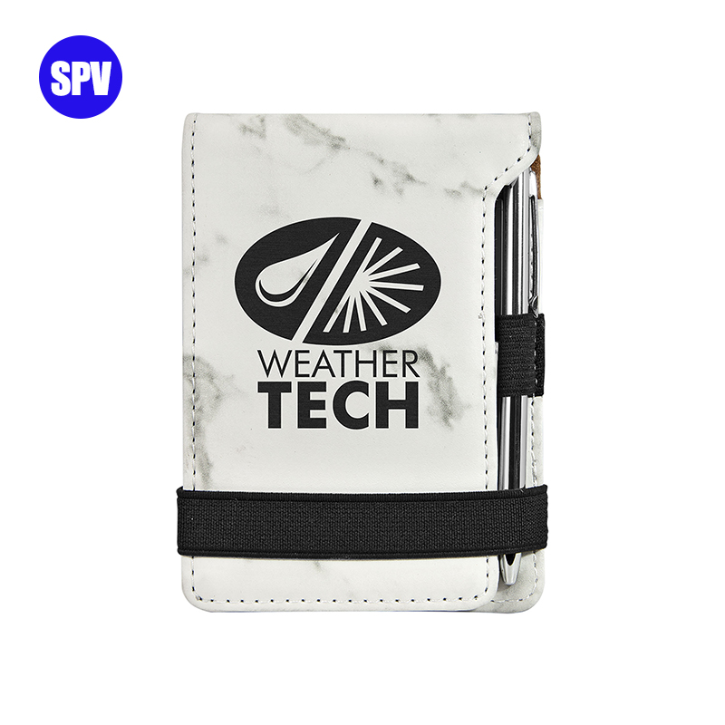 Laserable Leatherette Mini Notepad na may Panulat Laserable Leatherette Mini Notepad na may Panulat