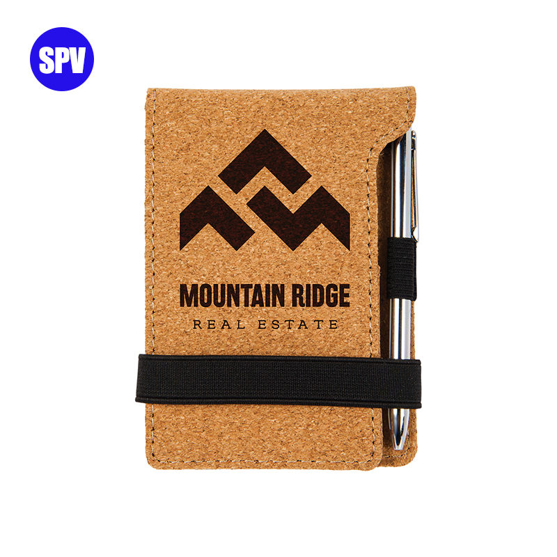 Laserable Leatherette Mini Notepad na may Panulat Laserable Leatherette Mini Notepad na may Panulat