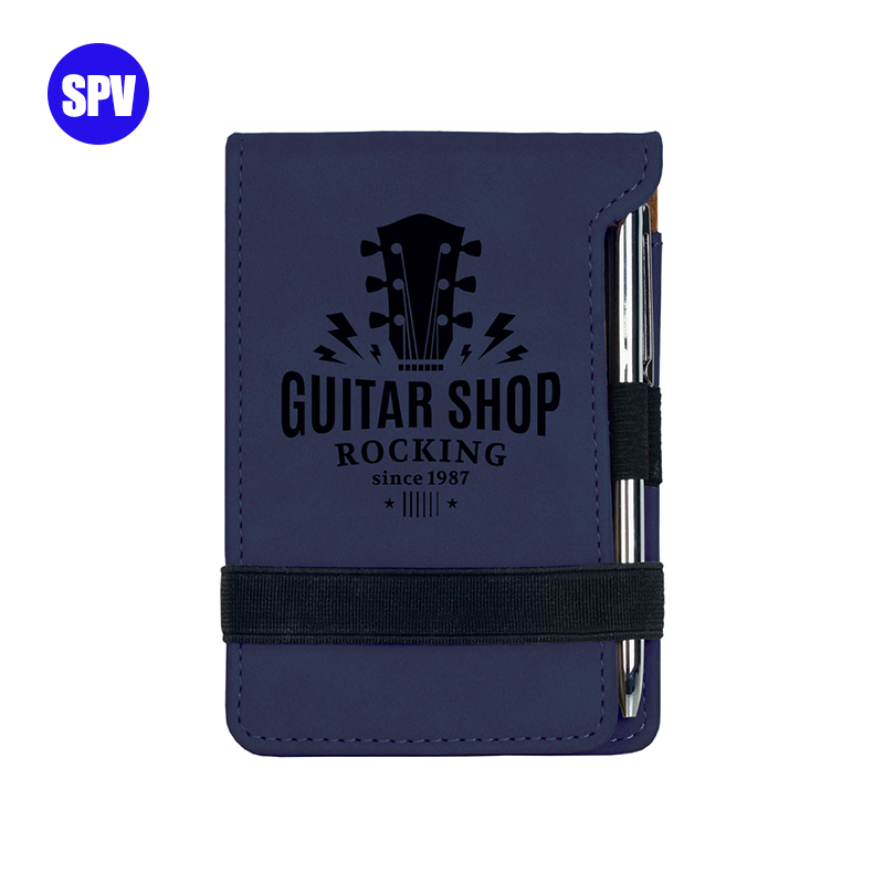 Laserable Leatherette Mini Notepad na may Panulat Laserable Leatherette Mini Notepad na may Panulat