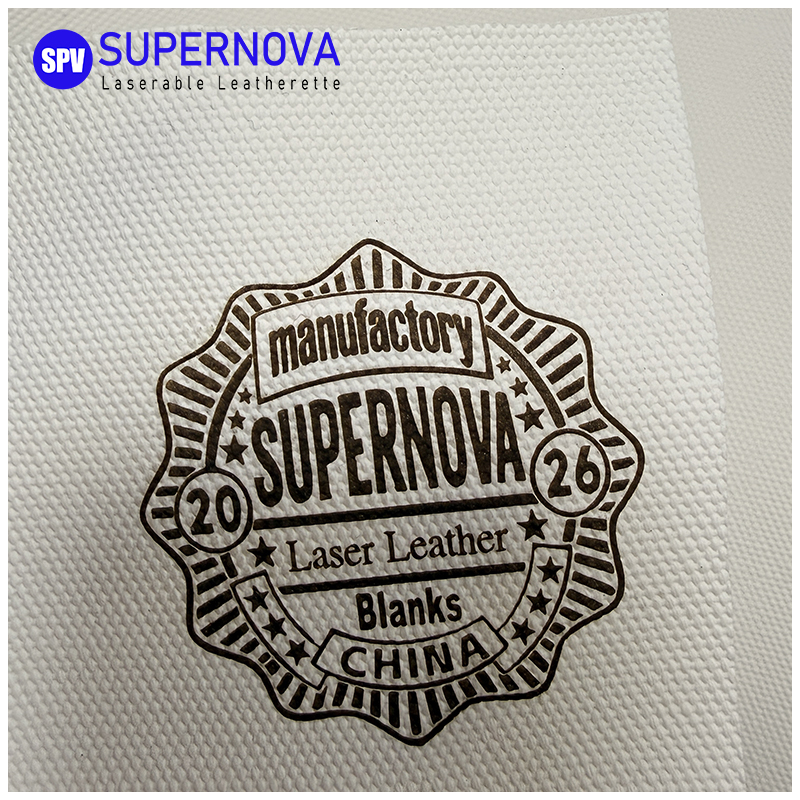 Canvas Pro White laserable leatherette sheets na may pandikit/walang pandikit