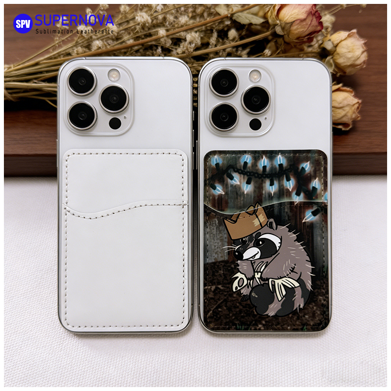 Sublimation Leatherette Phone Card Holder na may Magnet Sublimation Leatherette Phone Card Holder na may Magnet