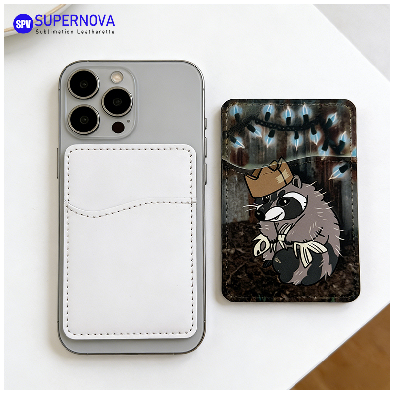 Sublimation Leatherette Phone Card Holder na may Magnet Sublimation Leatherette Phone Card Holder na may Magnet