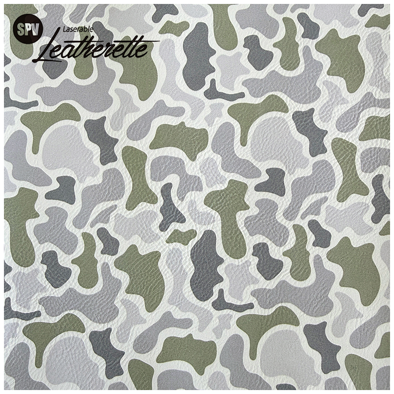 Camouflage Laserable Leatherette Sheet na may pandikit/walang pandikit