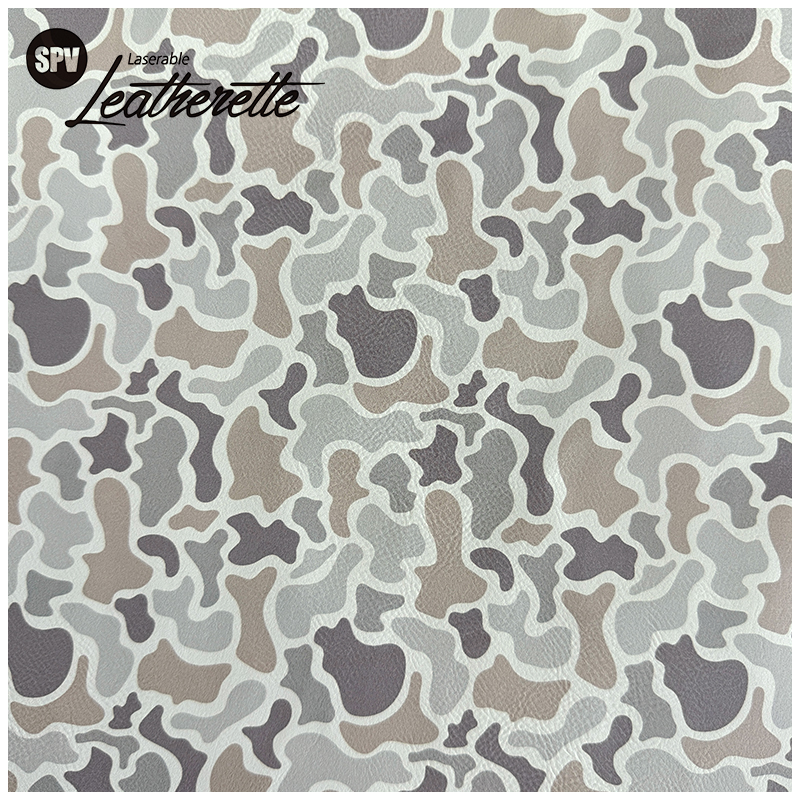 Camouflage Laserable Leatherette Sheet na may pandikit/walang pandikit