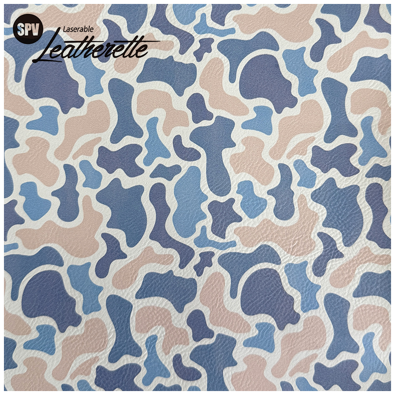 Camouflage Laserable Leatherette Sheet na may pandikit/walang pandikit