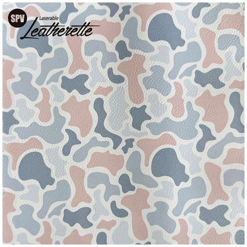 Camouflage Laserable Leatherette Sheet na may pandikit/walang pandikit