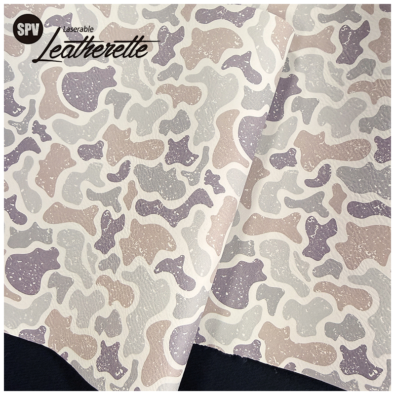 Camouflage Laserable Leatherette Sheet na may pandikit/walang pandikit