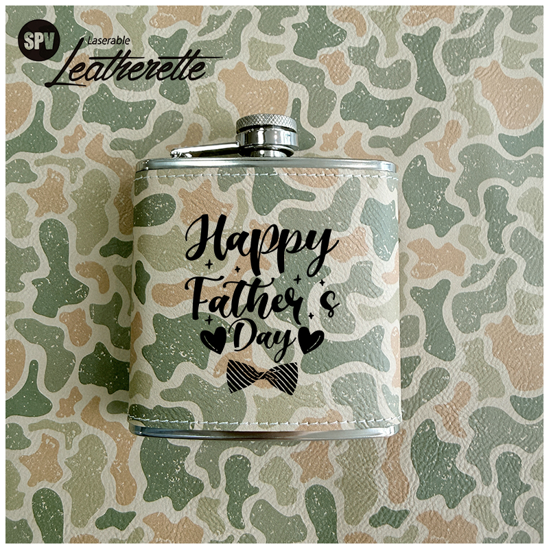 Camouflage Laserable Leatherette Sheet na may pandikit/walang pandikit