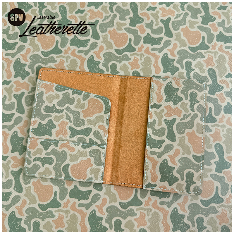 Camouflage Laserable Leatherette Sheet na may pandikit/walang pandikit