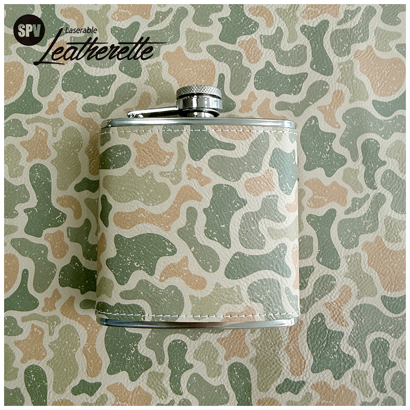 Camouflage Laserable Leatherette Sheet na may pandikit/walang pandikit