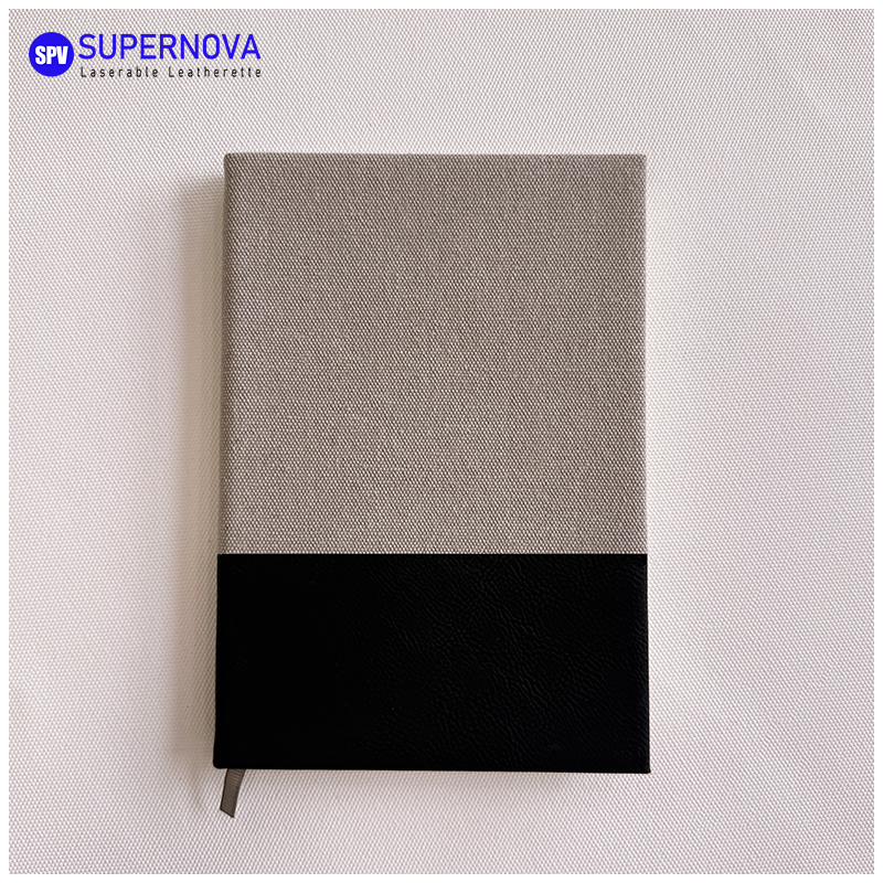Split Laserable Leatherette at Canvas Notebook