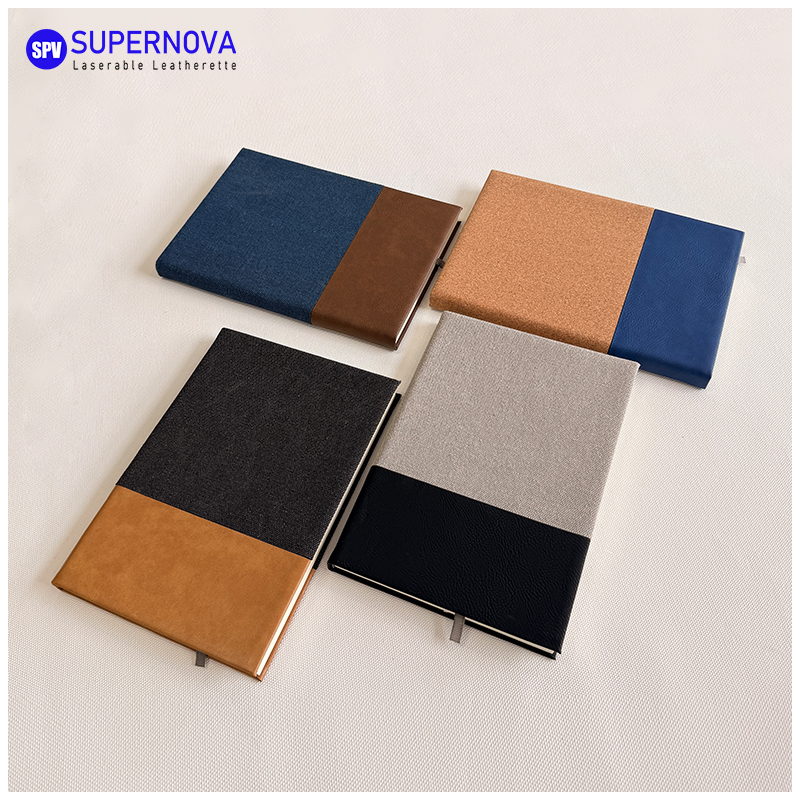 Split Laserable Leatherette at Canvas Notebook