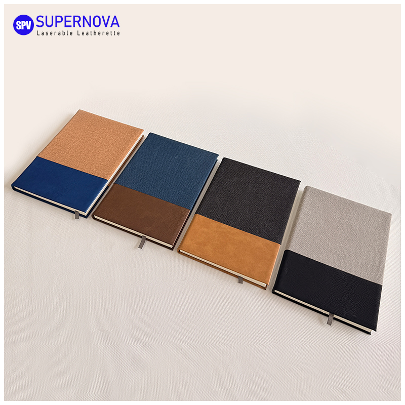 Split Laserable Leatherette at Canvas Notebook