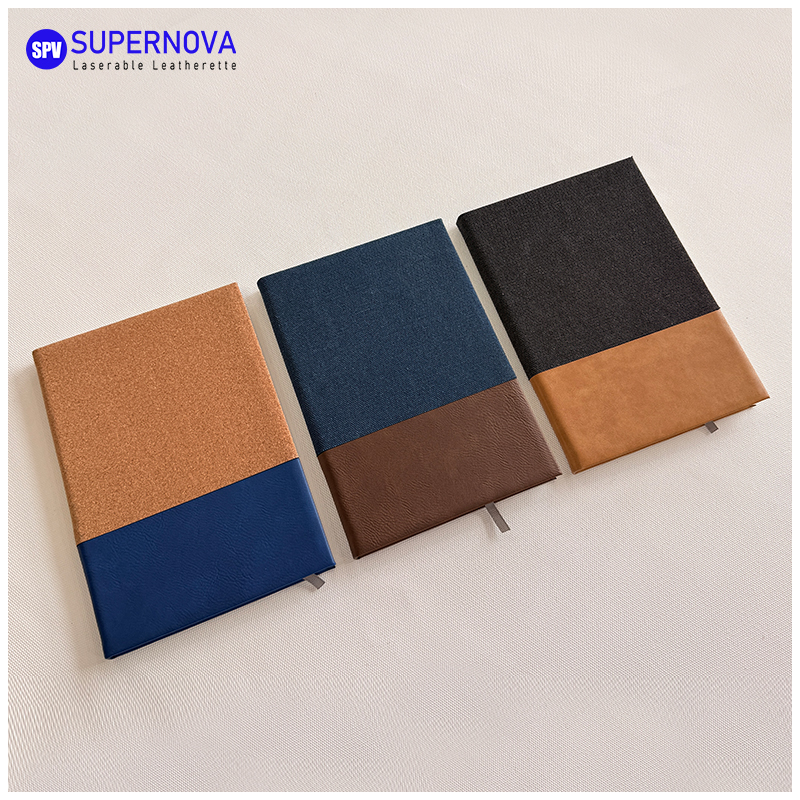 Split Laserable Leatherette at Canvas Notebook