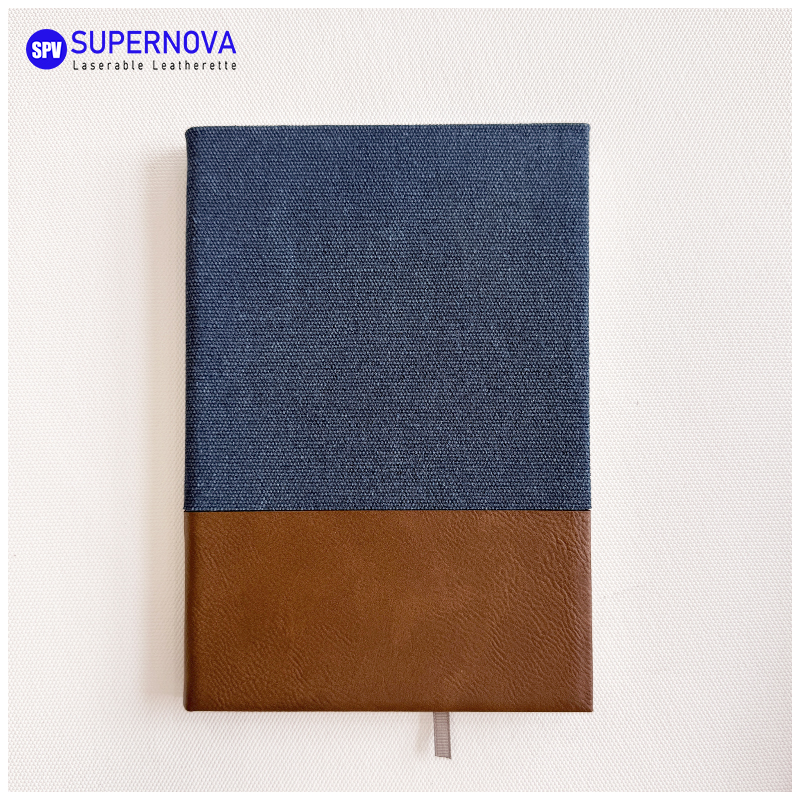 Split Laserable Leatherette at Canvas Notebook