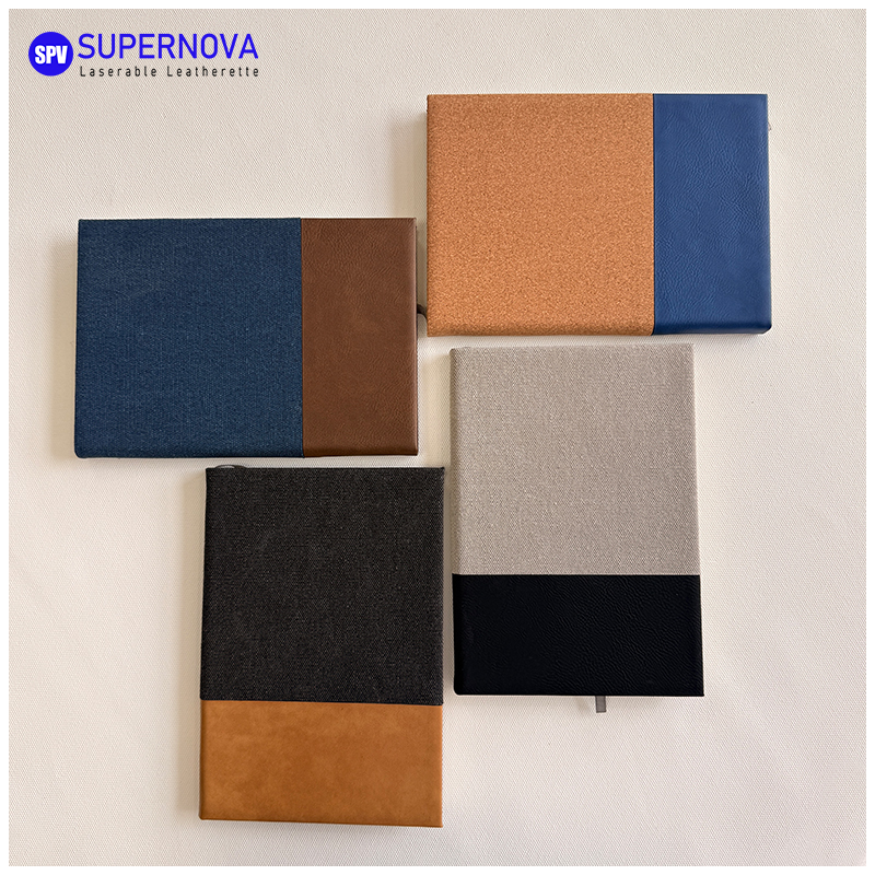 Split Laserable Leatherette at Canvas Notebook