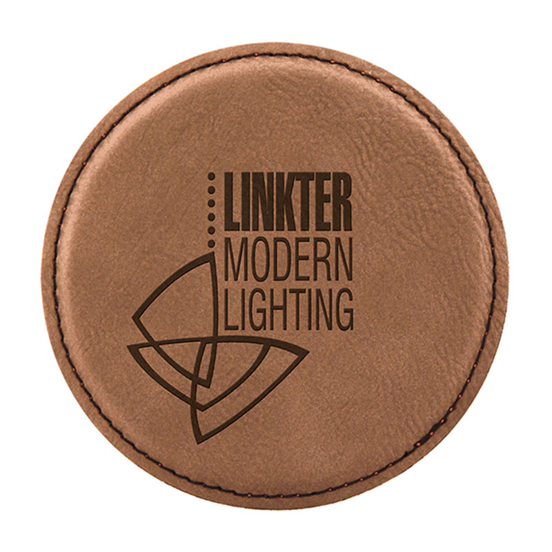 Round Leatherette Coaster