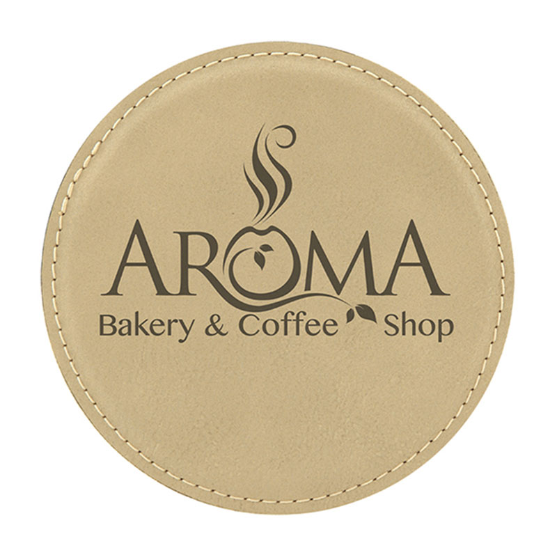Round Leatherette Coaster