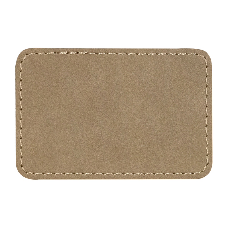 3 1/2' x 2 1/2' Rectangle Leatherette Patch