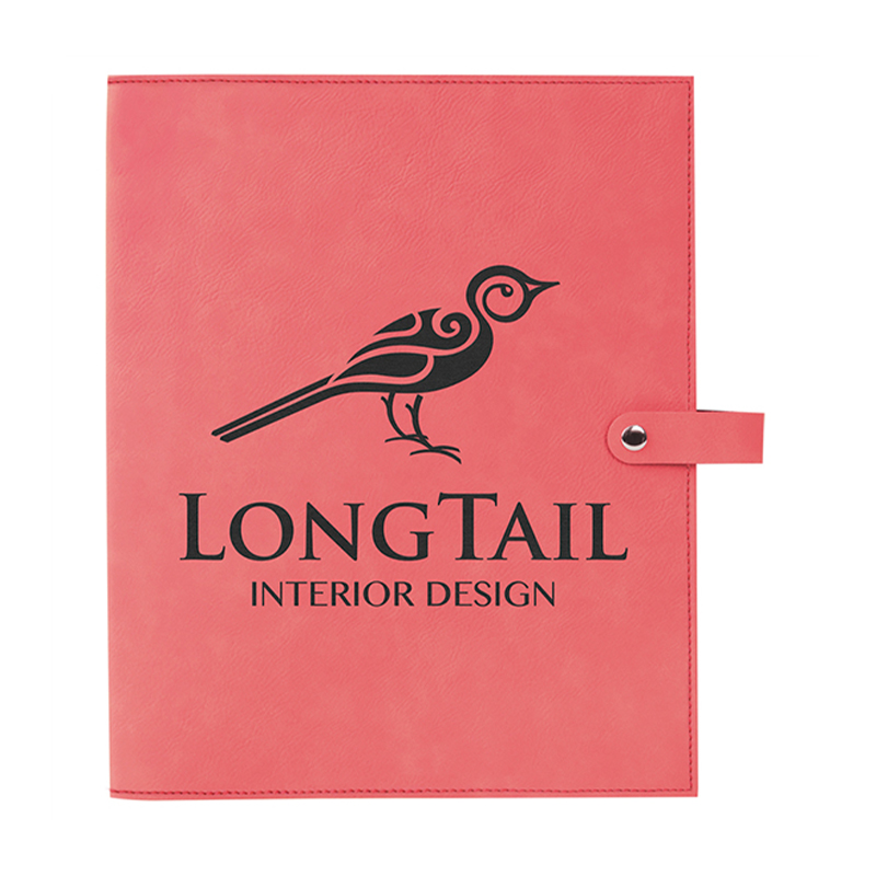 Leatherette Book Cover na may Snap Closure Leatherette Book Cover na may Snap Closure