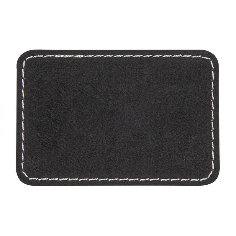 3 1/2' x 2 1/2' Rectangle Leatherette Patch