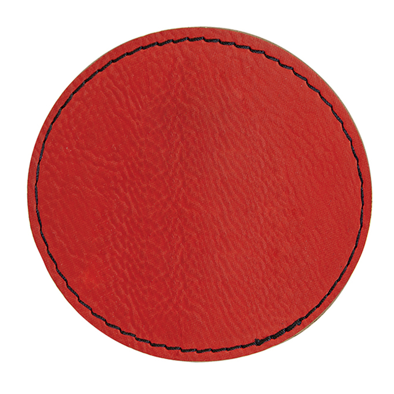 2 1/2' Round Leatherette Patch