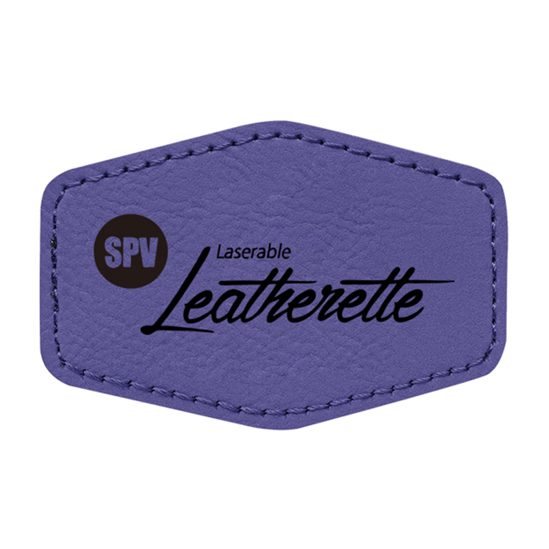 3 1/2' x 2 1/2' Hex Leatherette Patch 3 1/2' x 2 1/2' Hex Leatherette Patch