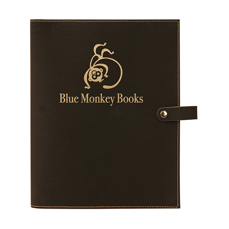 Leatherette Book Cover na may Snap Closure Leatherette Book Cover na may Snap Closure