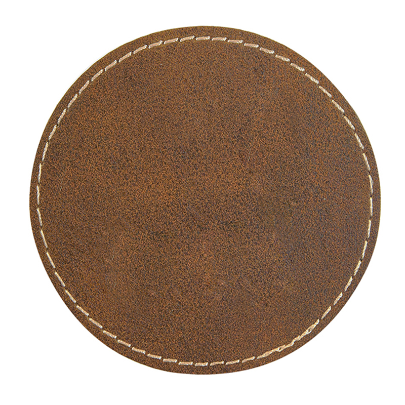 2 1/2' Round Leatherette Patch