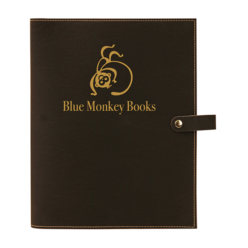 Leatherette Book Cover na may Snap Closure Leatherette Book Cover na may Snap Closure