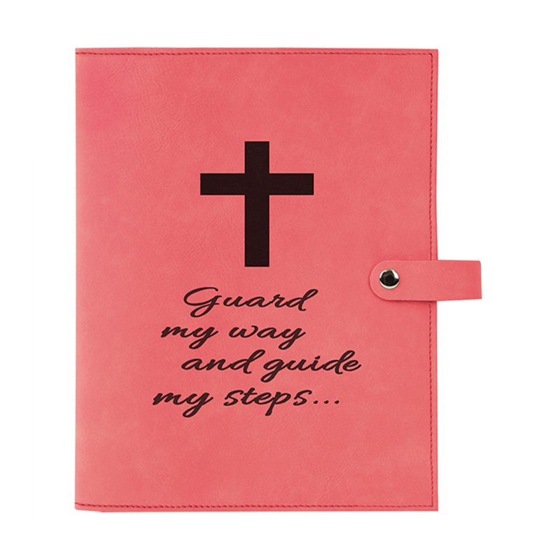 Leatherette Book Cover na may Snap Closure Leatherette Book Cover na may Snap Closure
