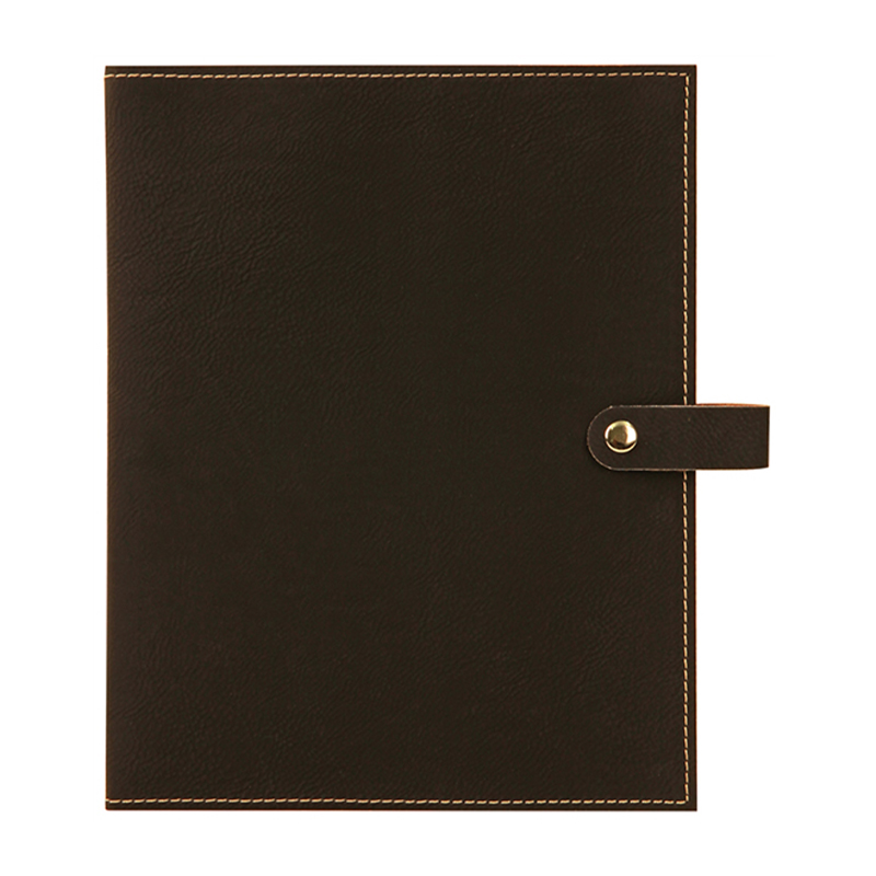 Leatherette Book Cover na may Snap Closure Leatherette Book Cover na may Snap Closure