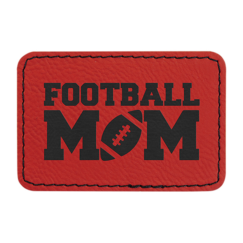3 1/2' x 2 1/2' Rectangle Leatherette Patch