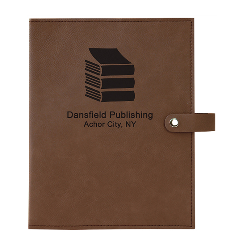 Leatherette Book Cover na may Snap Closure Leatherette Book Cover na may Snap Closure