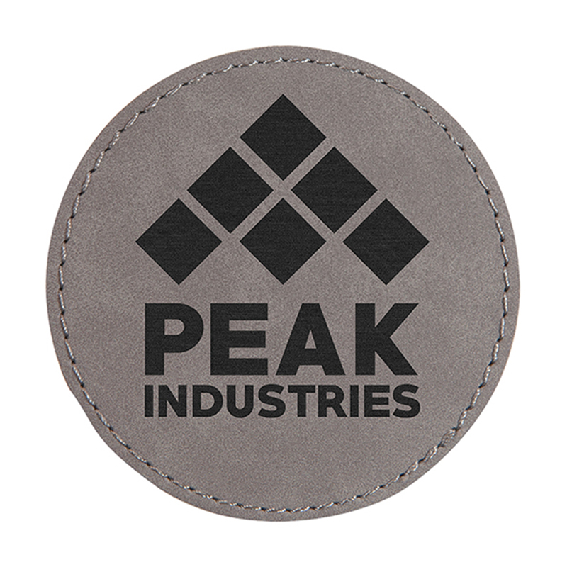 Laserable Leatherette Round 6-Coaster Set