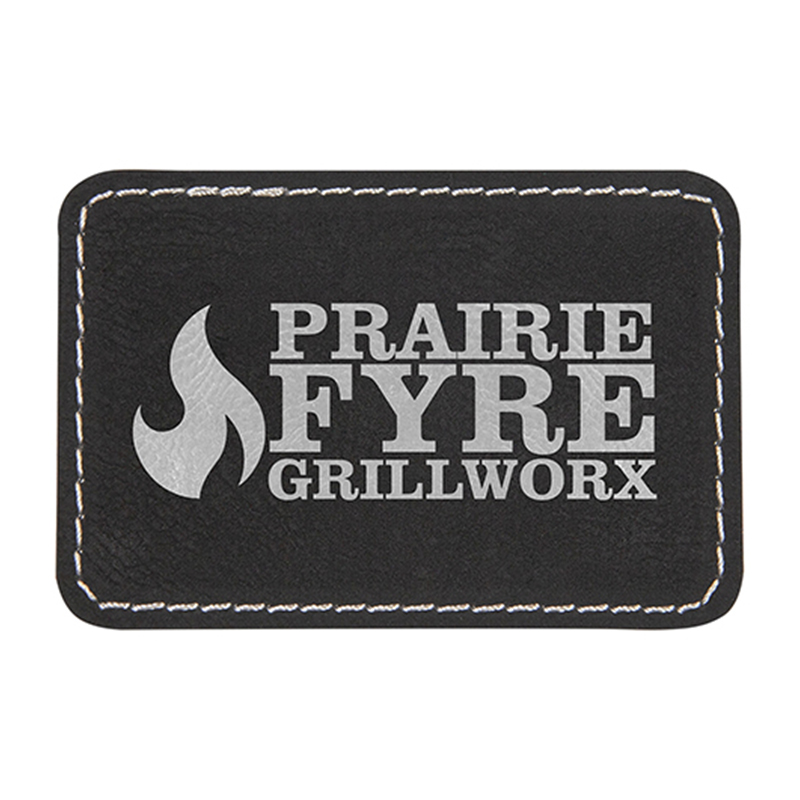 3 1/2' x 2 1/2' Rectangle Leatherette Patch