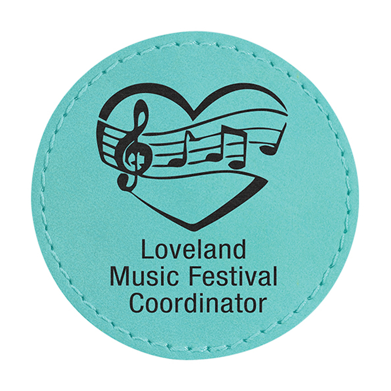 Round Leatherette Coaster