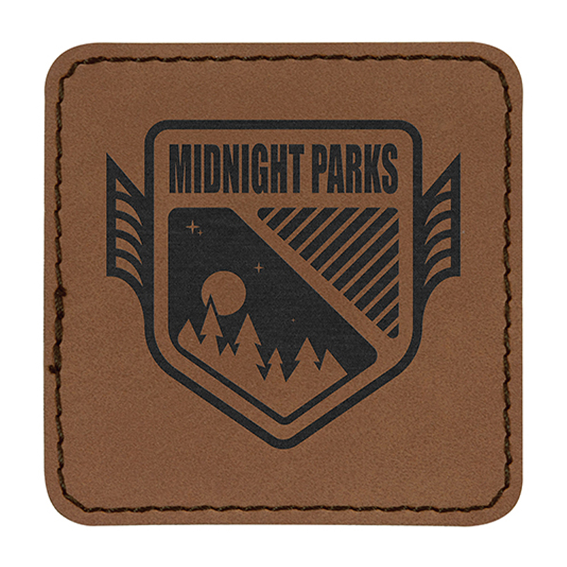 3 1/2' x 2 1/2' Square Leatherette Patch 3 1/2' x 2 1/2' Square Leatherette Patch
