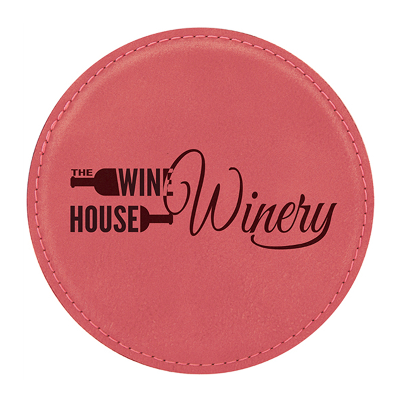 Round Leatherette Coaster