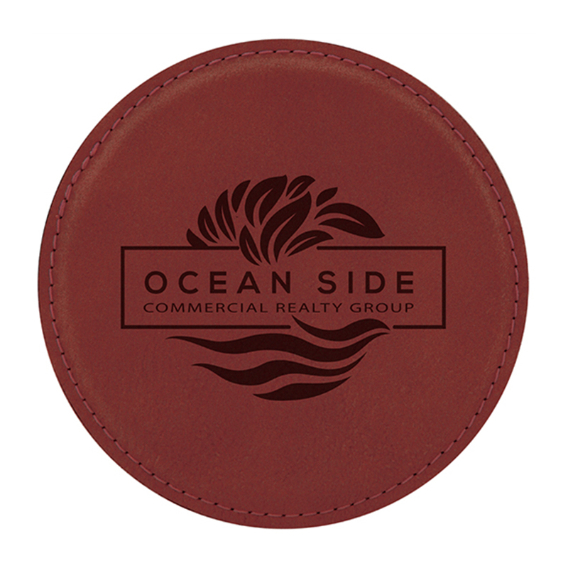Round Leatherette Coaster
