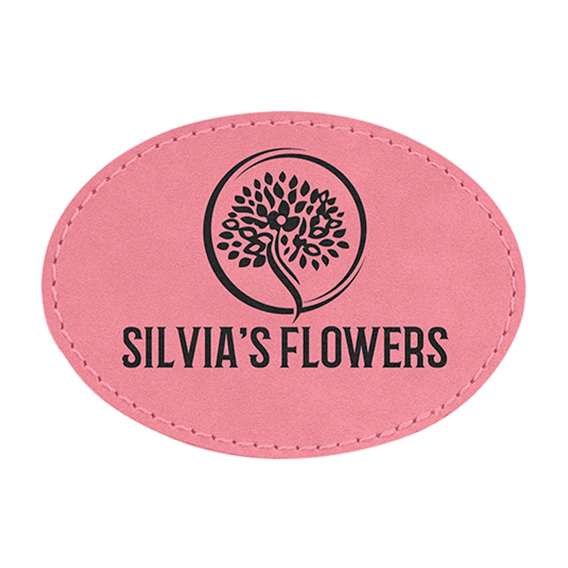 3' x 2' Oval Leatherette Patch