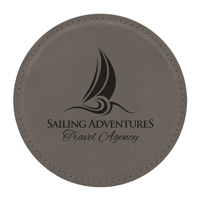 Round Leatherette Coaster